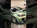 this bagged varis subaru wrx sti is outstanding💚 cars jdm subaru stance shorts wrxsti