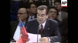 CHILE: SANTIAGO: 6TH IBERO AMERICAN SUMMIT OPENS