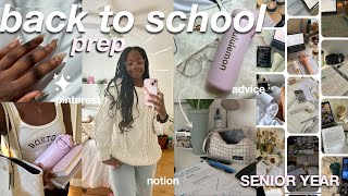 BACK TO SCHOOL PREP | what's in my bag, notion tour, advice, pinterest, nails ft. Amofoot📚🍂