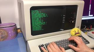 IBM 5251 USB conversion to VT52 demo