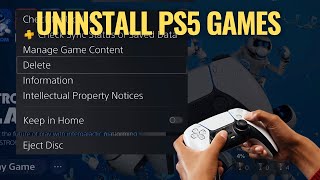 How to Delete ANY Games on Your PS5 for More Space (ROOKIE GUIDE)