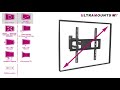 ultramounts um872. Установка телевизора на стену с помощью наклонно поворотного кронштейна um872.