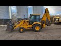 sold *1998 jcb 215 series iii 4x4 back hoe loader