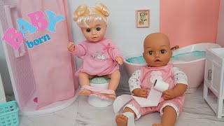 NEW Baby Annabell doll Morning Routine Feeding and changing baby doll