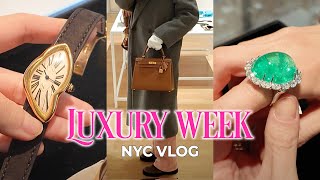 뉴욕 브이로그🗽 Cartier, Tiffany's, Rolex, Hermes, Chanel 찐 레어템들 '구경만' 할게요~ Christie's Luxury Week 경매 방문기