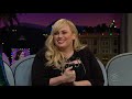 rebel wilson u0026 james corden found making cats very comfortable