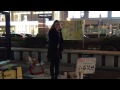 小谷悠花 アカペラ 「君を忘れられなくて」 オリジナル 2015 02 03 大阪 なんば 高島屋前