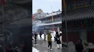 large scale snowfall occurred in the mountainous areas of Shaanxi and Henan, China #shorts #china