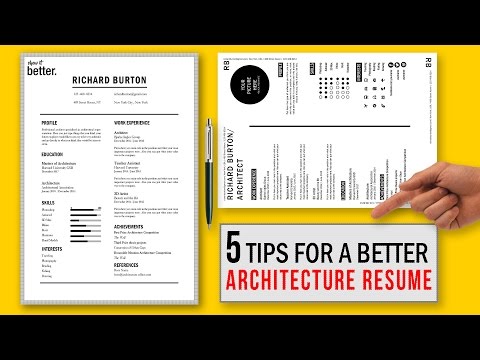 5 Tips for a Better Architecture Resume CV / Free Template 5 Tips for a Better Architecture Resume CV / Free Template