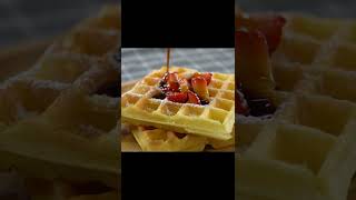 Strawberry Waffles in 5 minutes #shorts