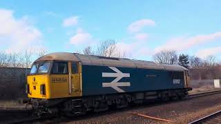 GB Rail British Class 69/56 002 Passing Stockton Railway Station