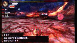 MH4 イベントクエスト　溶岩島テオテスカトル初見操虫棍　【JUMP・決戦、炎の王！！】