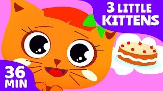 Three Little Kittens + More Nursery Rhymes for Kids (Children Songs)