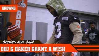 OBJ and Baker grant a wish | Cleveland Browns