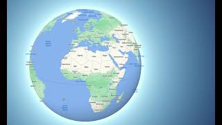 የመሬት ሽክርክሪት ሉል  Rotation of earth in glob