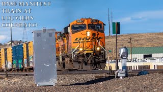 BNSF Manifest Train at Louviers Colorado