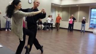 waltz progressive twinkle with develope, twinkle throw-out grapevine
