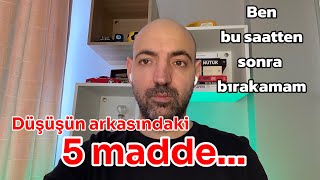 Düşüşün arkasındaki 5 madde