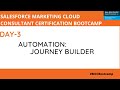 Marketing Cloud Consultant Certification Bootcamp - Day 3 - Journey Builder