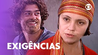 Catarina cobra promessas de Petruchio e se amolece com ele! | O Cravo e a Rosa | TV Globo