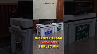 I Tested MICROTEK 135ah and Okaya 140ah Inverter Batteries to See Which One Lasts Longer #shorts