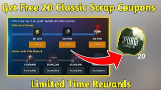 Get Free 20 Classic Scrap Coupons and Limited Time Outfits on Pubg Mobile / Kumari Gamer