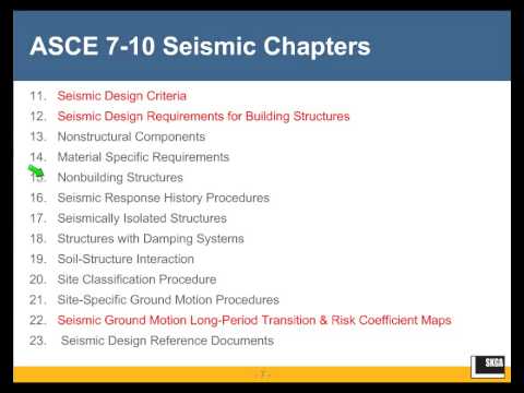 ASCE 7-10 Seismic Design Provisions - YouTube