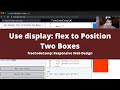 Use display flex to Position Two Boxes (CSS Flexbox) freeCodeCamp Tutorial