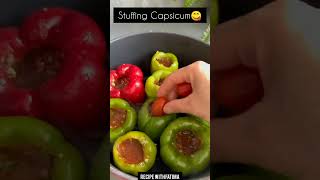 Stuffing Capsicum recipe😋 #shorts #cooking #recipe #streetfood #food 😋