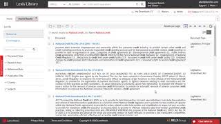 Lexis Library Legislation Search