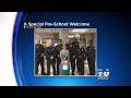 Fallen Officer's Daughter Welcomed To Preschool By Dallas Police