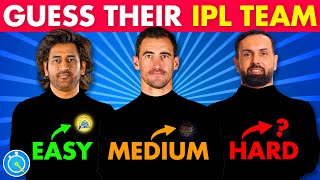 Guess The IPL Team By Player - EASY, MEDIUM, HARD | IPL Quiz | IPL 2024