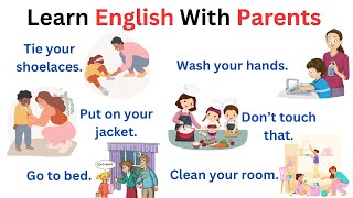 Learn English With Parents | Action Verbs For Beginner | Learn Basic English With Kids! | Listening