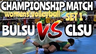 scuaa III WOMENS' VOLLEYBALL CHAMPIONSHIP MATCH | BULSU VS CLSU |  SET 1