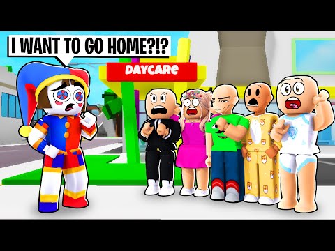 DAYCARE POMNI FROM AMAZING DIGITAL CIRCUS VISITS!  Roblox  Brookhaven RP
