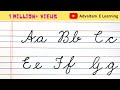 Cursive writing for Beginners, Capital letters, Small letters कैसे लिखना सिखाएं, A to Z