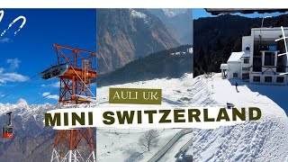 Snowy Move in Mini Switzerland of Himalaya ll Mini Switzerland in India ll Auli Ice Skiing ll