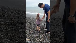 Помочили ножки) #like #shortsvideo #funny #baby #cute #love #beautiful #my #sea #kids #kidsvideo