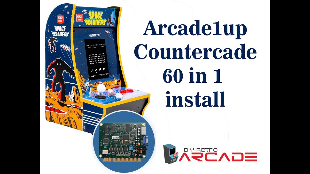 Arcade1Up CounterCade 60 In 1 Full Install Video By DIY Retro Arcade ...