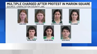 VIDEO: Downtown Charleston protest against immigration policy results in 7 arrests