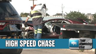 High-Speed Police Leads to Car Crash in Casper