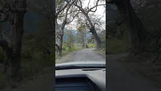 Driving around village Bilkhet near Satpuli, Uttarakhand, India