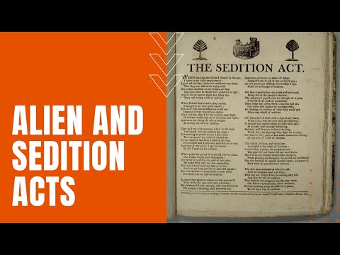 Who started the Alien and Sedition Acts?