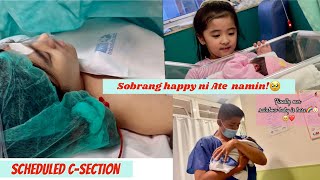 CS BIRTH | FIRST MEET kay BUNSO | SCHEDULED CESAREAN SECTION