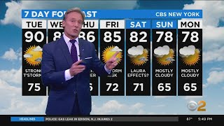New York Weather: CBS2's 8/24 Monday Evening Update