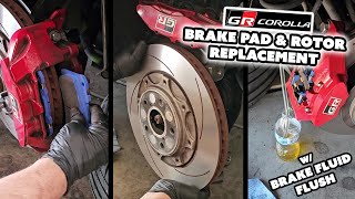 GR Corolla Brake Pad & Rotor Replacement