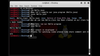 How to run a java program in kali linux 2017.1