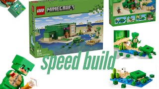 Speed Build: LEGO Minecraft 21254 The Turtle Beach House