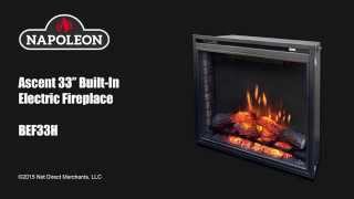 Napoleon Ascent 33-In Built-In Electric Fireplace