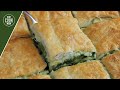 Traditional Turkish Borek With Spinach Recipe :: Yufka ve Milföy ile ÇITIR ISPANAKLI BÖREK Tarifi